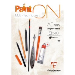 Paint ON papel mixed media...