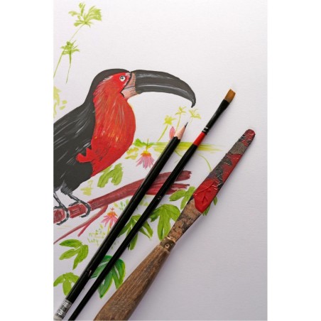 Paint ON papel mixed media Clairefontaine - blanco - A5