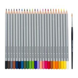 Lápices acuarelables Rijks Museum Bruynzeel - lata 24 colores