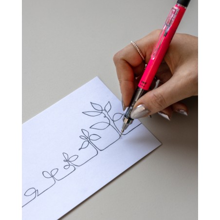 Portaminas MONO Graph de Tombow - 0.7mm - NEON Pink