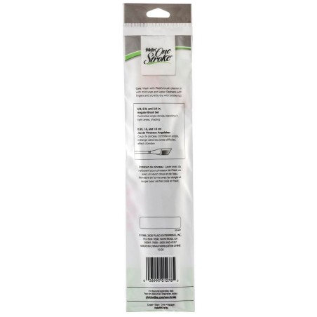 Juego 3 pinceles punta biselada - One Stroke