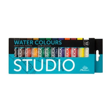 Watercolor studio caja 12 colores - Phoenix Arts