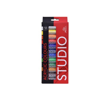 Acrylic studio caja 12 colores - Phoenix Arts