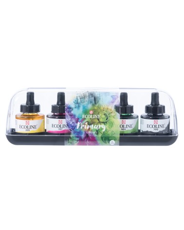 Acuarela líquida 5x35ml - set primarios - Ecoline