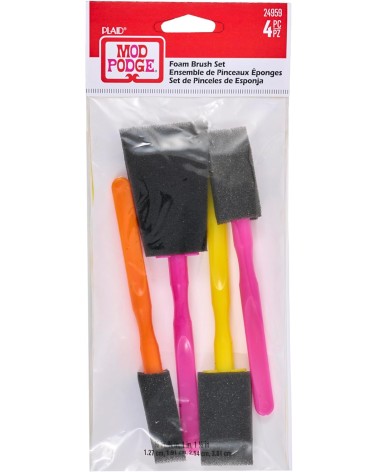 Set de 4 pinceles de esponja - Mod Podge