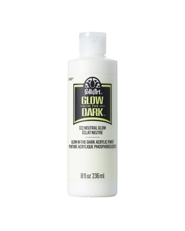 Folkart Glow in the dark - pintura acrílica - neutral glow 236ml