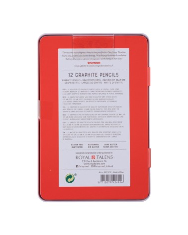 Lápices de grafito Bruynzeel Expression Series - 12 pack