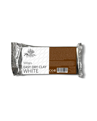 Easy dry clay WHITE - Arcilla blanca secado al aire 500g
