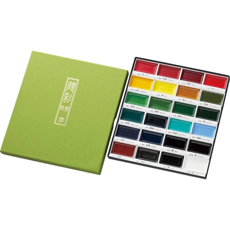 Paleta acuarela 24 colores Gansai Tambi Etegami de Kuretake