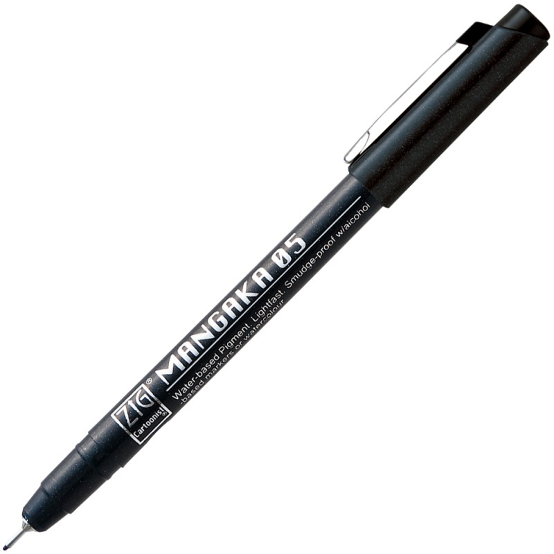 Rotulador calibrado Mangaka ZIG cartoonist NEGRO
