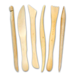 Set de 6 palillos de madera...