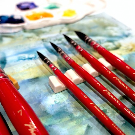 Pincel Red Mop redondo acuarela serie 3715 - Phoenix