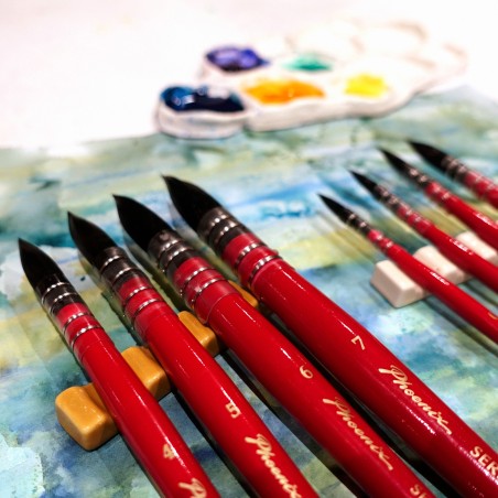 Pincel Red Mop redondo acuarela serie 3715 - Phoenix