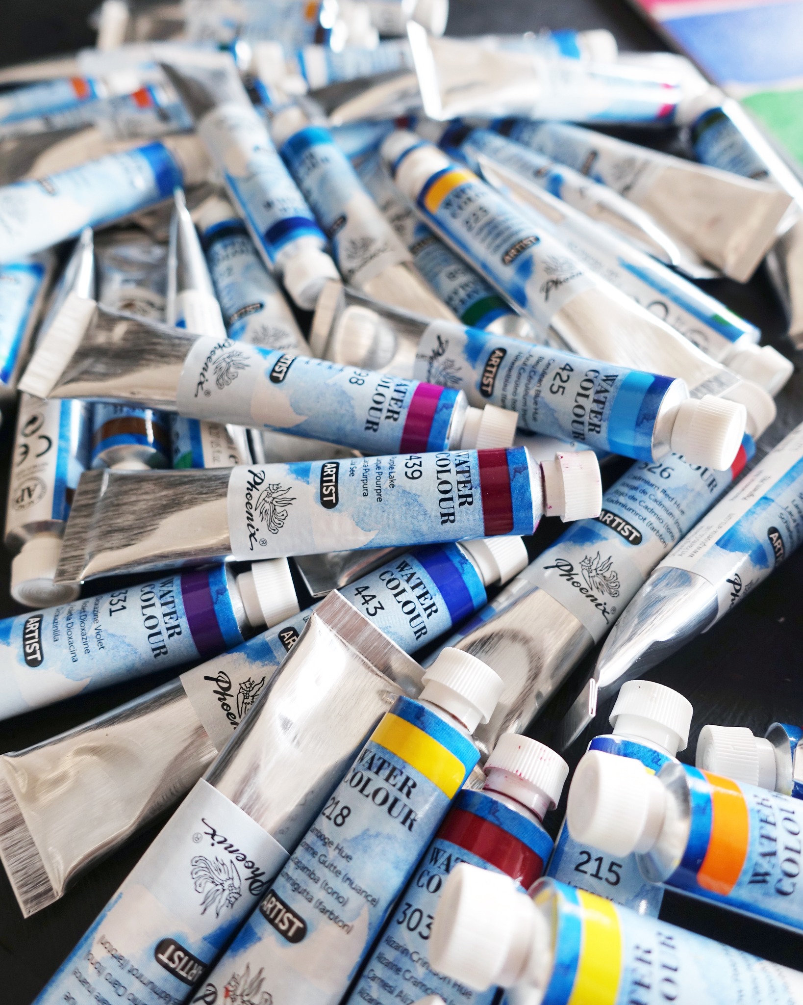 tubos de acuarela Phoenix arts